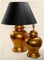 ALEXANDERS 35/43 CM GOLD BALUSTRE LAMP